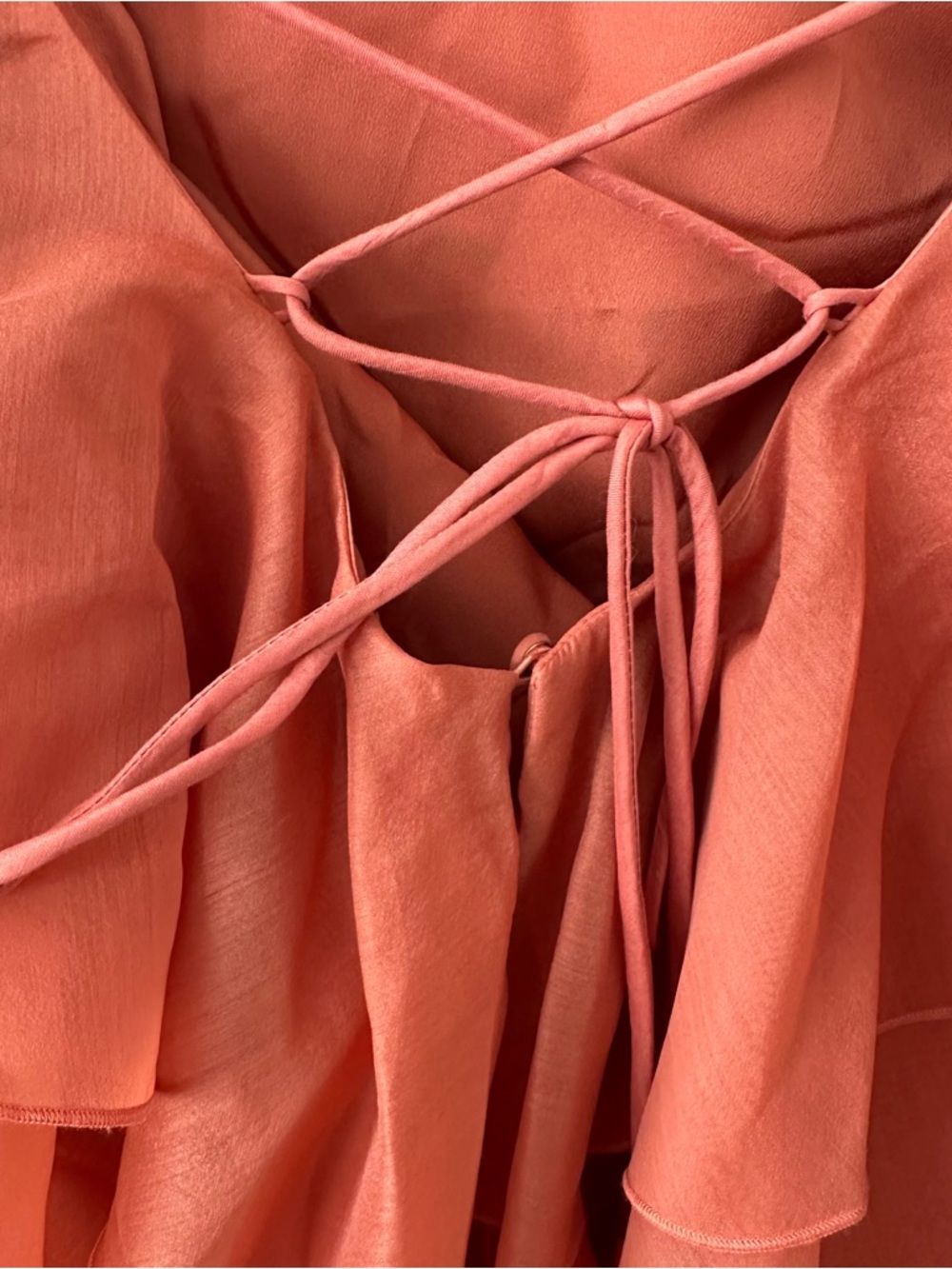AJE PANDOREA LAYERED MAXI DRESS in Coral Clay SZ AUS 6 US 2 - Picture 9 of 10
